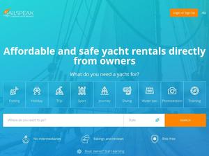 Скриншот главной страницы сайта sailspeak.com