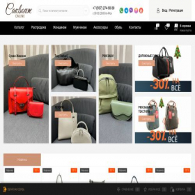Скриншот главной страницы сайта sakvoyazh-online.ru