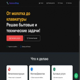 Скриншот главной страницы сайта salamonshop.ru