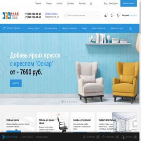 Скриншот главной страницы сайта sale-mebeli.ru