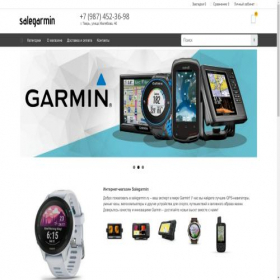 Скриншот главной страницы сайта salegarmin.ru