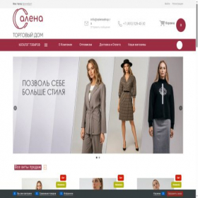Скриншот главной страницы сайта salenashop.ru