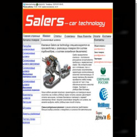Скриншот главной страницы сайта salers-technology.ru