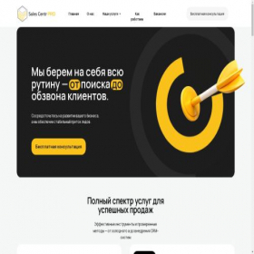 Скриншот главной страницы сайта sales-centr.pro