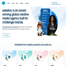 Скриншот главной страницы сайта salesforc.net