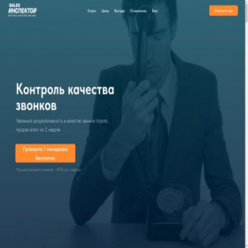 Скриншот главной страницы сайта salesinspector.ru