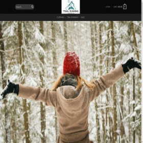 Скриншот главной страницы сайта saletrailrunning.com