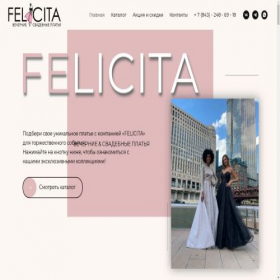 Скриншот главной страницы сайта salonfelicita.su