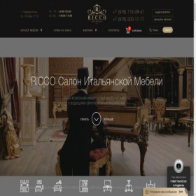 Скриншот главной страницы сайта saloni-home.ru