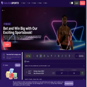 Скриншот главной страницы сайта salouesports.com