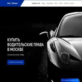Скриншот главной страницы сайта sam-poehalau.com