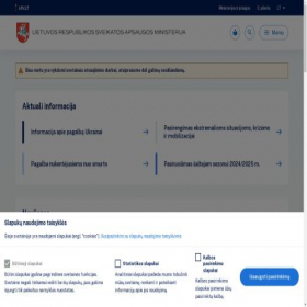 Скриншот главной страницы сайта sam.lt