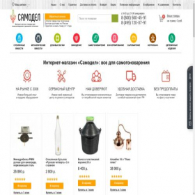 Скриншот главной страницы сайта samodel.ru