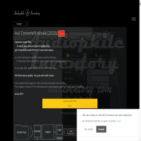 Скриншот главной страницы сайта samplerateconverter.com