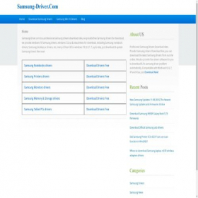Скриншот главной страницы сайта samsung-driver.com