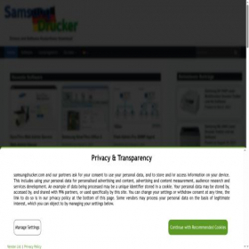 Скриншот главной страницы сайта samsungdrucker.com
