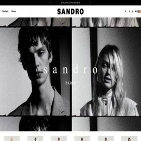 Скриншот главной страницы сайта sandroromania.com