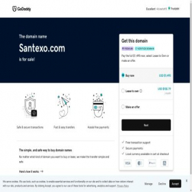 Скриншот главной страницы сайта santexo.com