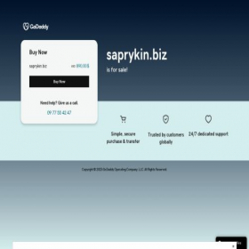 Скриншот главной страницы сайта saprykin.biz