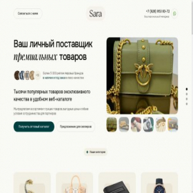 Скриншот главной страницы сайта saraopt.ru