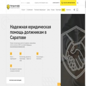 Скриншот главной страницы сайта saratov.netdolgoff.ru