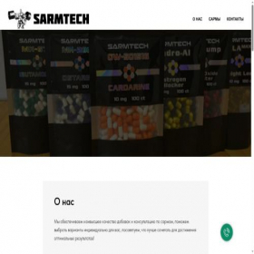 Скриншот главной страницы сайта sarmtech.ru