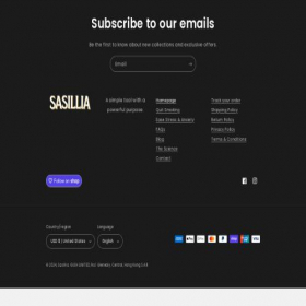 Скриншот главной страницы сайта sasillia.com