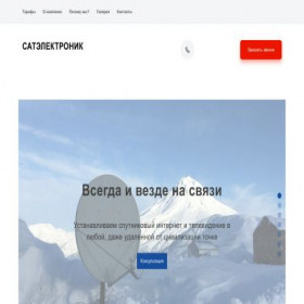Скриншот главной страницы сайта satelectro.ru