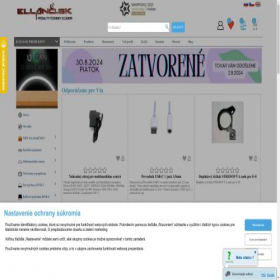 Скриншот главной страницы сайта satelity.ellano.sk