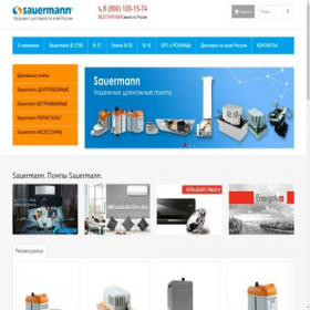 Скриншот главной страницы сайта sauermann.shop