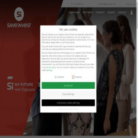 Скриншот главной страницы сайта save-invest.com