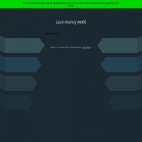 Скриншот главной страницы сайта save-money.world