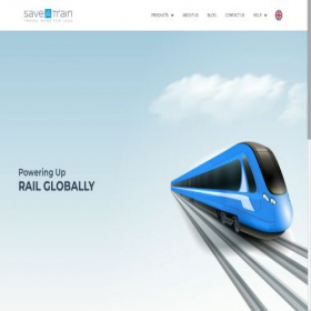 Скриншот главной страницы сайта saveatrain.com