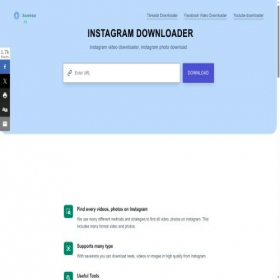Скриншот главной страницы сайта saveinsta.cc