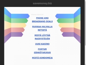 Скриншот главной страницы сайта savemoney.biz