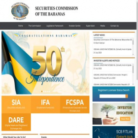 Скриншот главной страницы сайта sc-bahamas.org