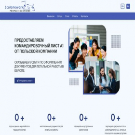 Скриншот главной страницы сайта scaleneworks.pro