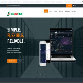 Скриншот главной страницы сайта scalpingtrade.online