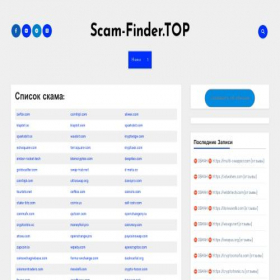 Скриншот главной страницы сайта scam-finder.top