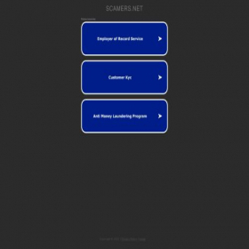 Скриншот главной страницы сайта scamers.net
