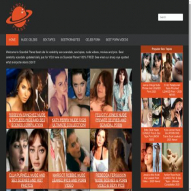 Скриншот главной страницы сайта scandalplanet.com
