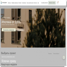 Скриншот главной страницы сайта scandia.life