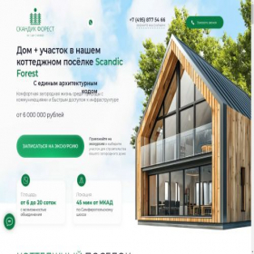 Скриншот главной страницы сайта scandic-forest.ru