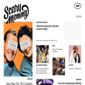 Скриншот главной страницы сайта scarymommy.com