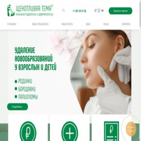 Скриншот главной страницы сайта schekotim.ru