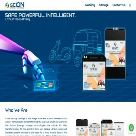 Скриншот главной страницы сайта scionenergy.in