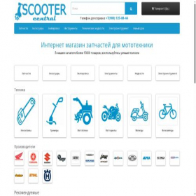 Скриншот главной страницы сайта scootercentral.ru