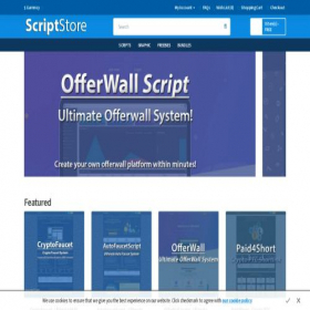 Скриншот главной страницы сайта scriptstore.xyz