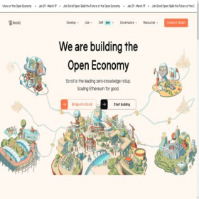 Скриншот главной страницы сайта scroll.io