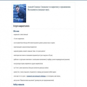 Скриншот главной страницы сайта scs-marketing.ru